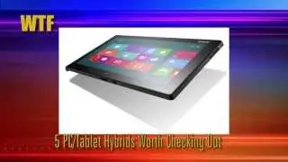 WTF: PC/Tablet Hybrids; Intel 520 SSD; Kingston HyperX; Funny Error Messages