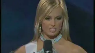 Miss Teen USA 2007 - South Carolina answers a question