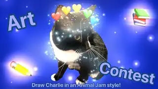 Animal Jam Art Comp! || Make my cat with AJPW OR AJ items!