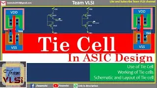 Tie Cell in ASIC Design  | Use of Tie cell | Schematic and Layout of Tie cells | How Tie cells work