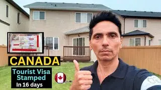 Canada Tourist Visa stamped in 16 days now | Canada tourist visa on hotel booking