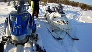 Снегоходный выезд - Русская Механика, Arctic cat и BRP катали весь день