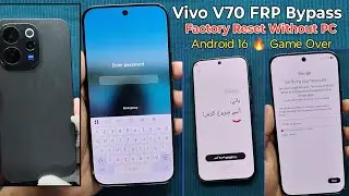 Vivo V70 Frp bypass || Vivo V70 Factory Reset & Google Account remove Without PC 🔥 Android 16 🚀