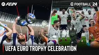 EA SPORTS FC 24 vs eFootball 2024 | UEFA Euro 2024 Trophy Celebration