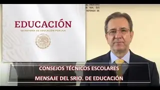 MENSAJE del Secretario de Educación Pública/Consejos Técnicos Escolares Agosto 2020
