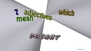 bright - 9 adjectives similar to bright (sentence examples)