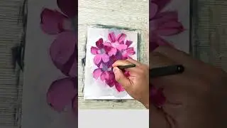цветы маслом
