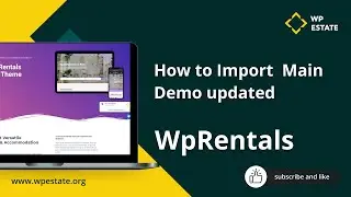How to Import the Main Demo In WpRentals theme - updated april 2023