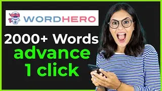 Generate 2000 Words With Wordhero ai (New Feature)