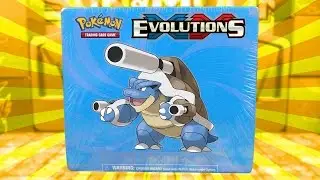 Opening a Pokemon Evolutions Mega Blastoise Elite Trainer Box of Pokemon Cards!