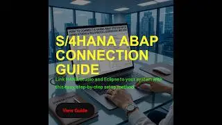 How To Connect S/4HANA ABAP System with HANA Studio & Eclipse|Full Guide|Easy Method 