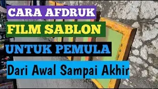 AFDRUK FILM SABLON UNTUK  PEMULA