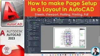 How to do page setup in layout in AutoCAD | Drawing Print in Layout | ACAD to PDF Setup AutoCAD