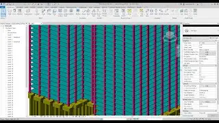 How to change color and render structural building in Revit 2021
