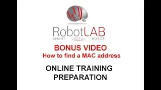 BONUS VIDEO - How to find a MAC address of your NAO Robot