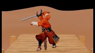 Sword Man Animation Blender Timelapse