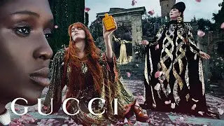 The New Gucci Bloom Campaign with Anjelica Huston, Florence Welch, Jodie Turner-Smith and Susie Cave