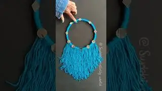 Unique style wall hanging craft idea with woolen/ easy and Beautiful DIY