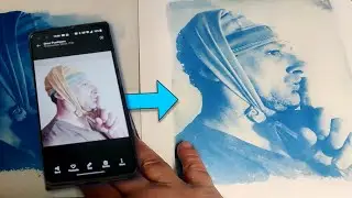 Cyanotype process with your phone! - Making a negative