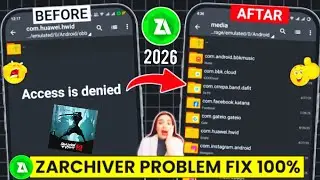 How to Fix ZArchiver Access Denied Problem in Android 13/14 | Data & Obb Folder Not Showing Fix ✅
