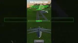 How Countries Land : #shorts