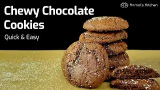 CHEWY CHOCOLATE COOKIES Recipe | Crunchy Outside & Chewy Inside | Easy Cookie Recipe | AnmolsKitchen