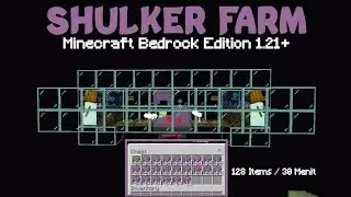 CARA MEMBUAT SHULKER FARM ! | MINECRAFT BEDROCK EDITION 1.21+