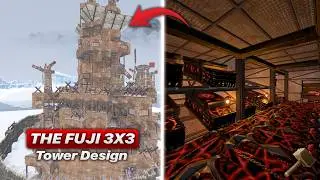 The Fuji - 3x3 Tower - Chinawall - Rust Base Design