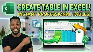 How to Create Table in Excel | Excel Basics
