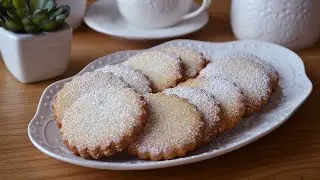 Simple and delicious cookies for tea or coffee! Quick recipe!