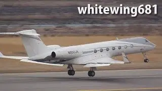 [G550] Gulfstream Aerospace GV-SP N550JH TAKE-OFF TOYAMA Airport 富山空港 2017.3.1