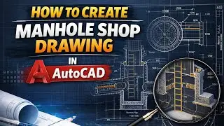 How to create Manhole shop Drawing in AutoCAD 