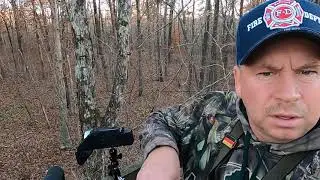Taking the shot, 8 Point buck with a crossbow