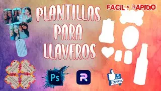 ‼‼Así de fácil es hacer plantillas para tus llaveros‼‼ 😱😱🗝🗝