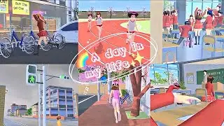 🌈A day in my life✨ :Vlog ||Sakura school simulator🌸