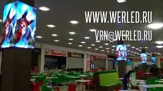 Светодиодные видеоэкраны на колоннах Сити-Парк "Град"