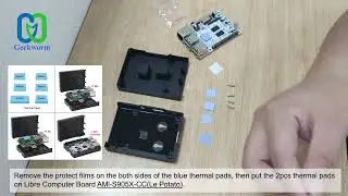 P170-B Case Installation for Libre Computer Board AMl-S905X-CC/ALL-H3-CC/ROC-RK3328-CC