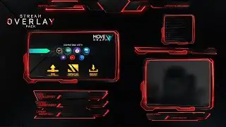 Red Twitch Overlay Twitch ⚠️ UPDATED *Link at description*