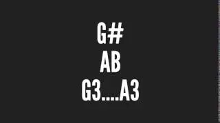 G3 Sharp & A3 Flat