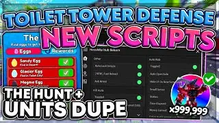 [HUNT] Toilet Tower Defense Script HACK OP | Auto Farm + Units DUPE | ADMIN COMMANDS | FREE GAMEPASS
