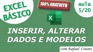 Curso básico de Excel gratuito - Inserindo e alterando dados e usando modelos prontos - Parte 5/20