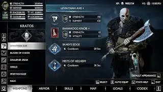 God of War Ragnarök NG+ Everything Unlocked