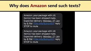 Amazon package text - is it scam or legit notification?