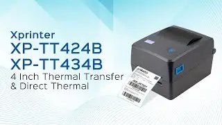 Xprinter 4-inch Direct Thermal & Thermal Transfer Barcode Label Printer XP-TT424B/XP-TT434B