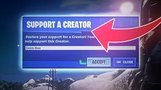 I FINALLY GOT MY SUPPORT A CREATOR CODE!
