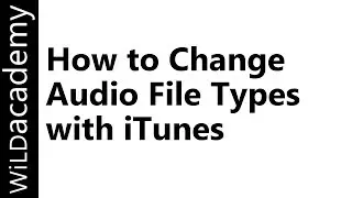 How to Change Audio File Types - MP3 M4A WAV