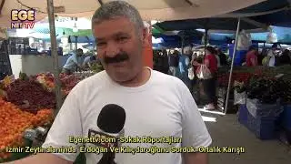 İzmir Zeytinalanı'nda  Erdoğan Ve Kılıçdaroğlu'nu Sorduk Ortalık Karıştı