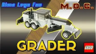 Grader Lego MOC #66 Instruction - Грейдер Лего самоделка Инструкция