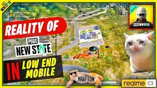 Pubg New State in low end mobile 3 gb ram Reality check 😭😭 #RealmeC3