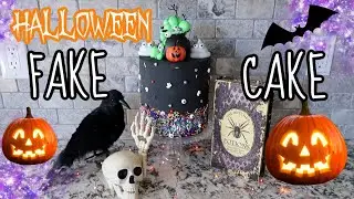 HALLOWEEN FAKE CAKE TUTORIAL!